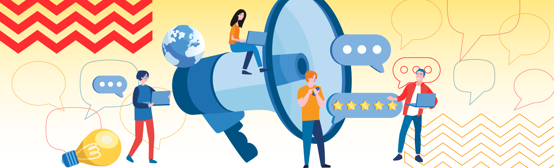 analogia no tom de voz da marca